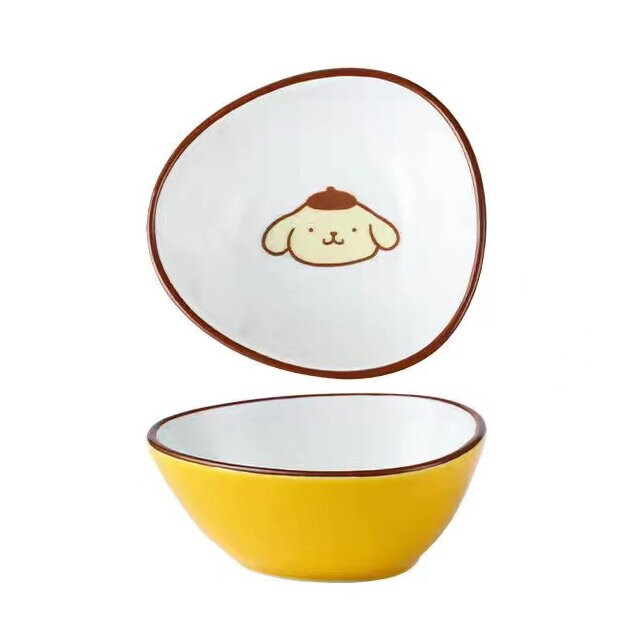 Oval porslinsskål Pompom Purin