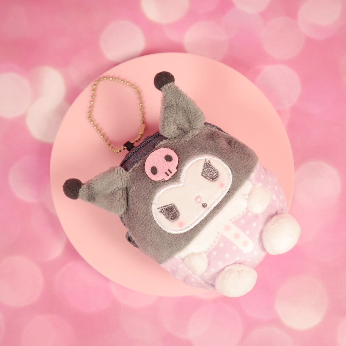 Liten mjuk Kuromi-börs