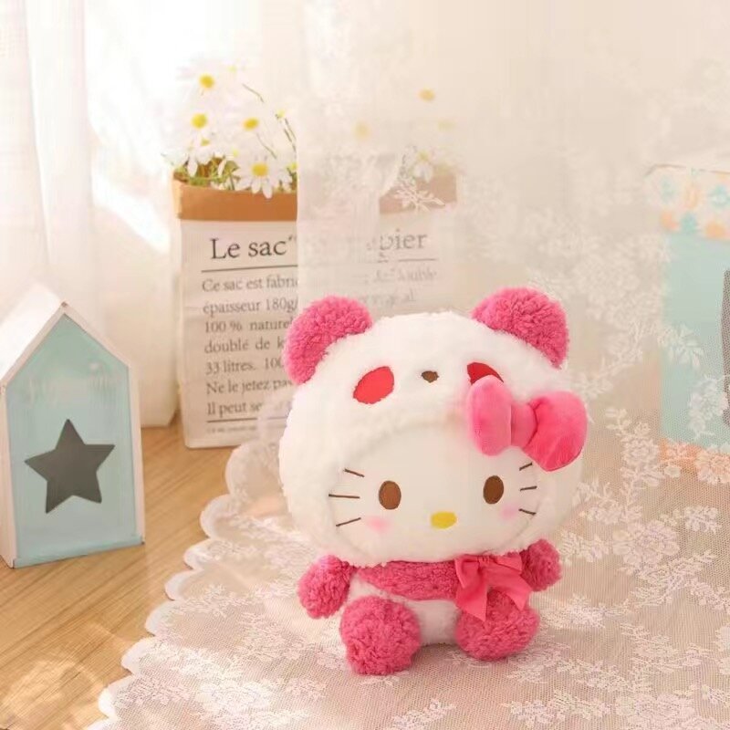 Plushie - Hello Kitty utklädd till panda