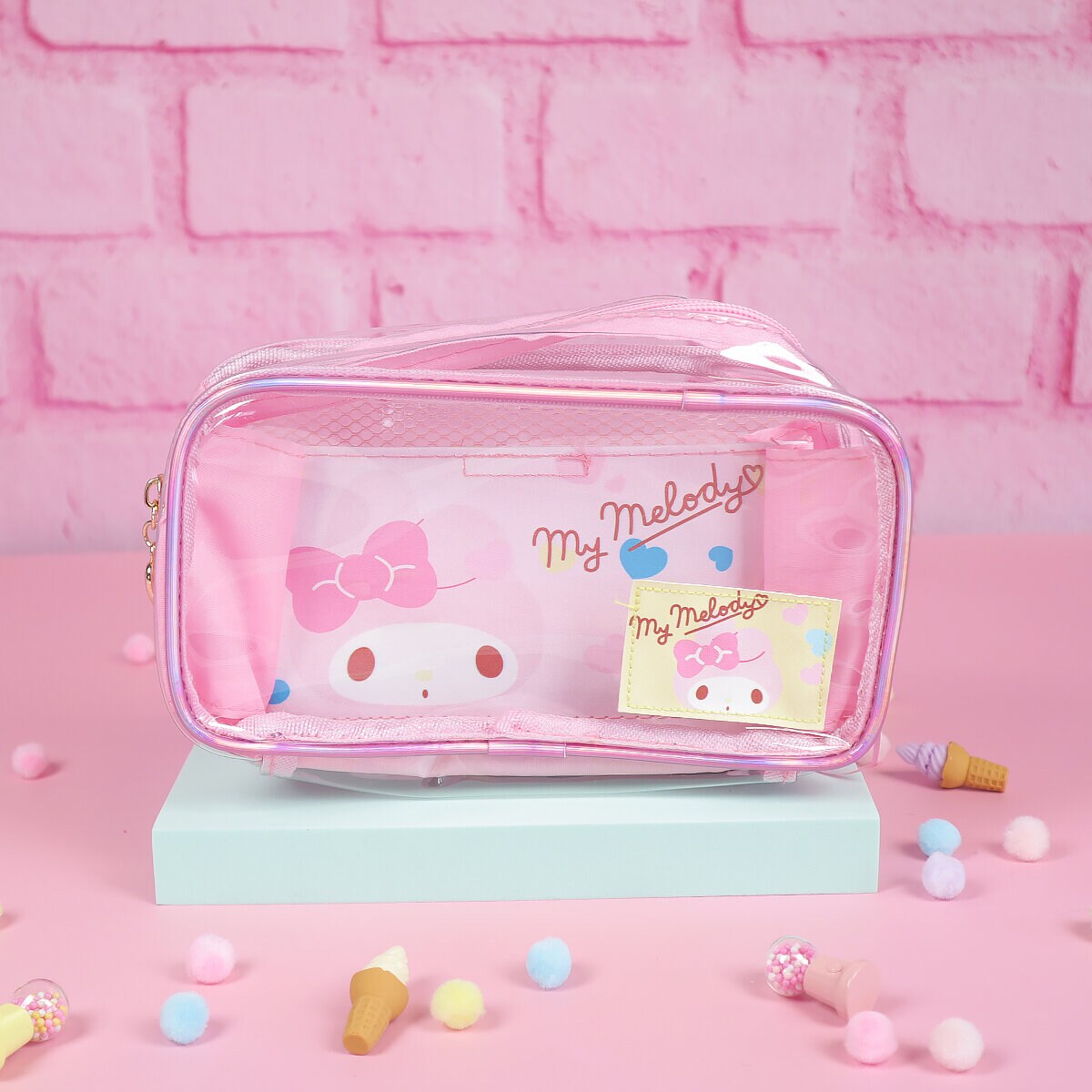 Transparent My Melody-necessär 