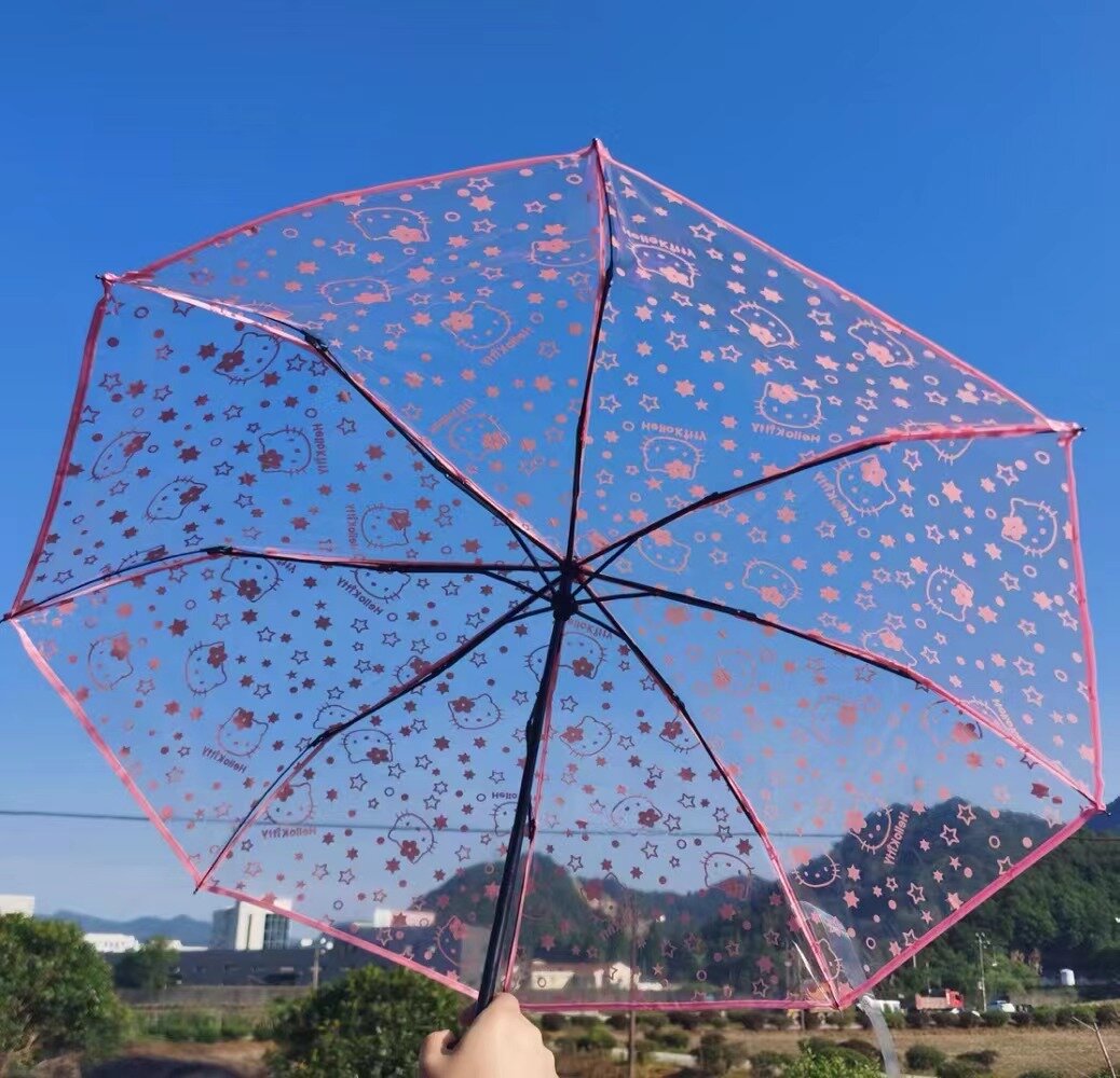 Transparent Hello Kitty-paraply