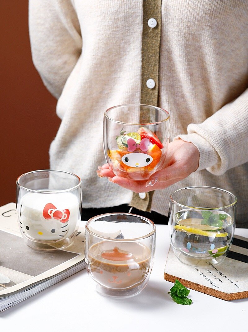 Sanrio double layer glass