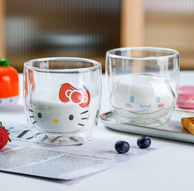 Sanrio double layer glass