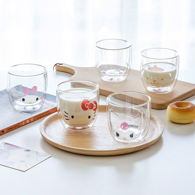 Sanrio double layer glass