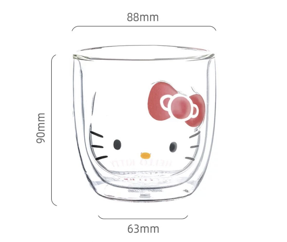 Sanrio double layer glass