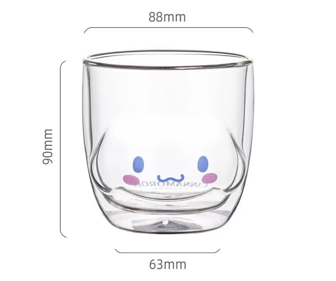 Sanrio double layer glass