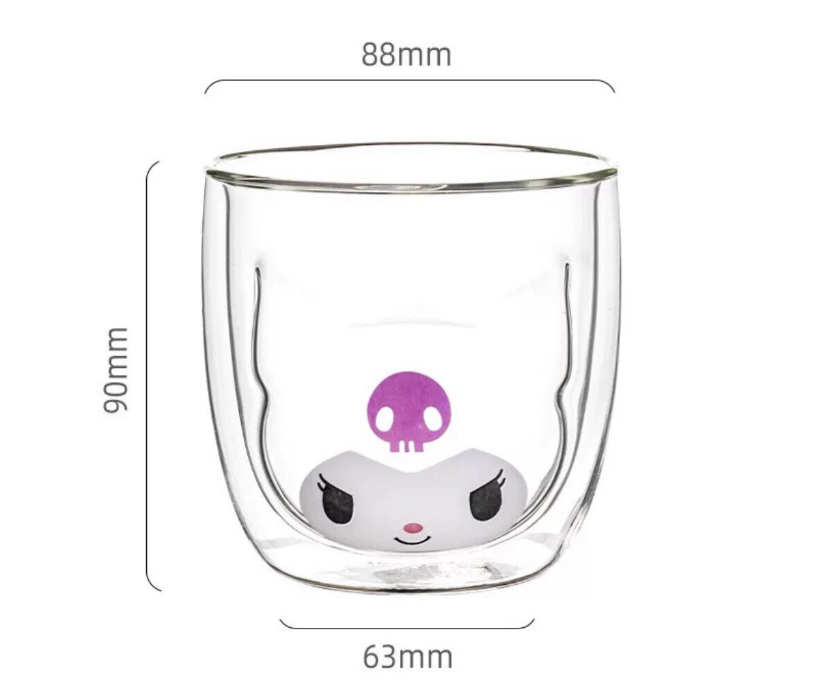 Sanrio double layer glass