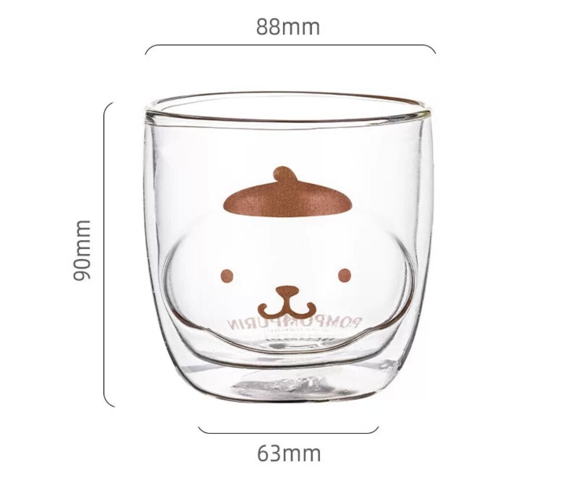 Sanrio double layer glass