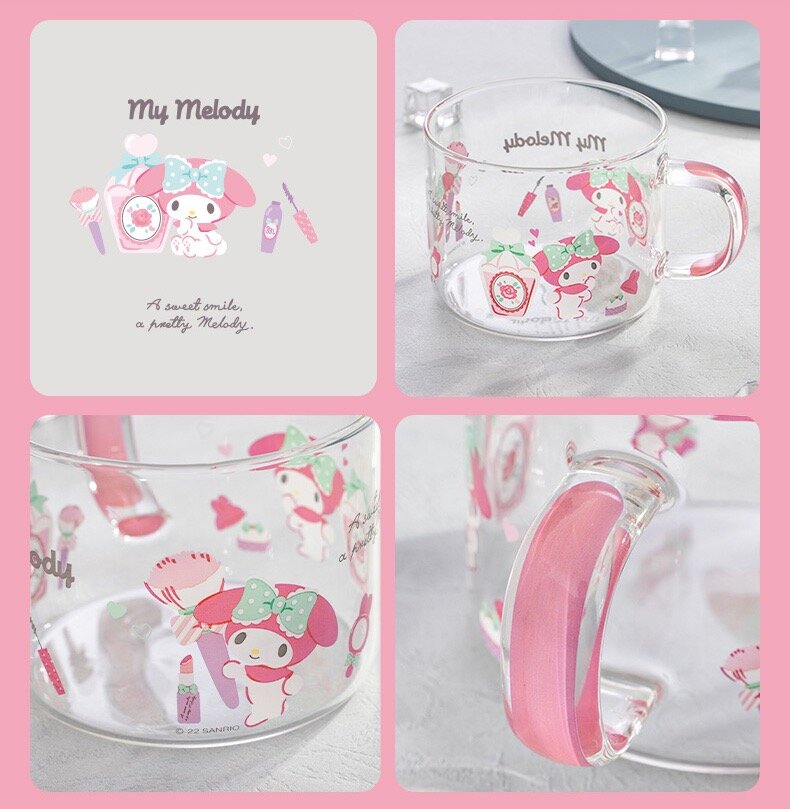 Sanrio-mugg i glas