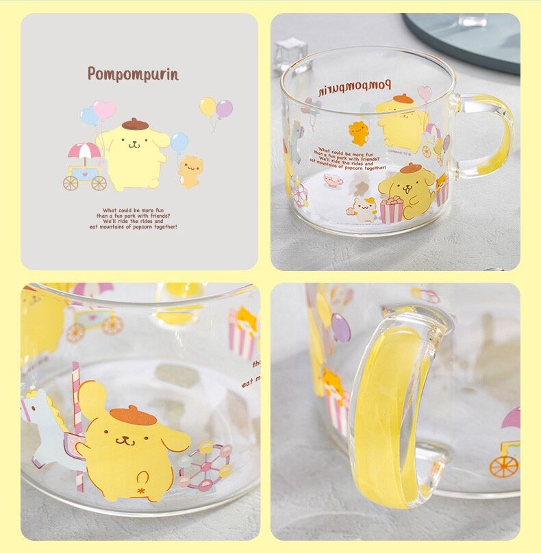 Sanrio-mugg i glas