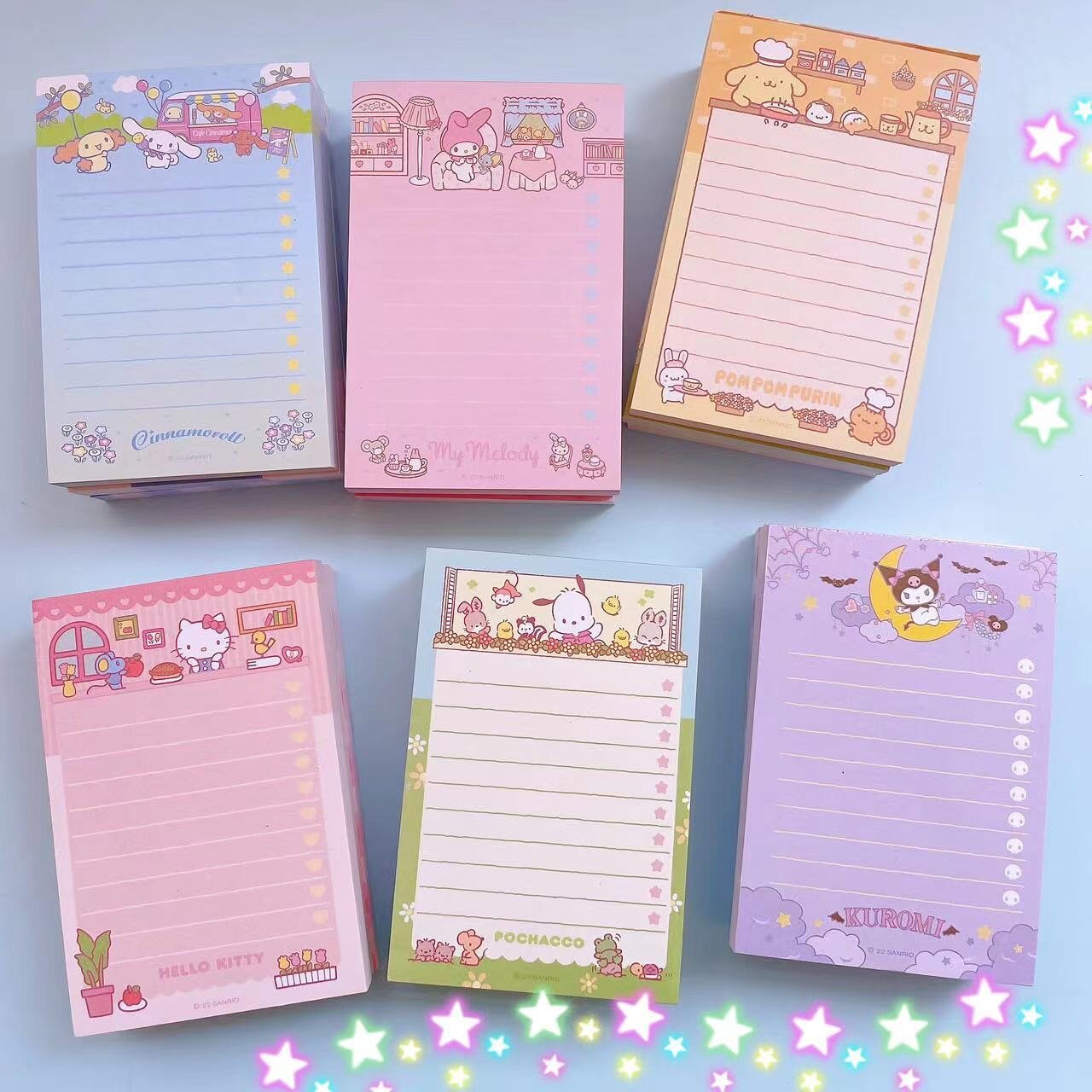 Sanrio anteckningsblock 3-pack