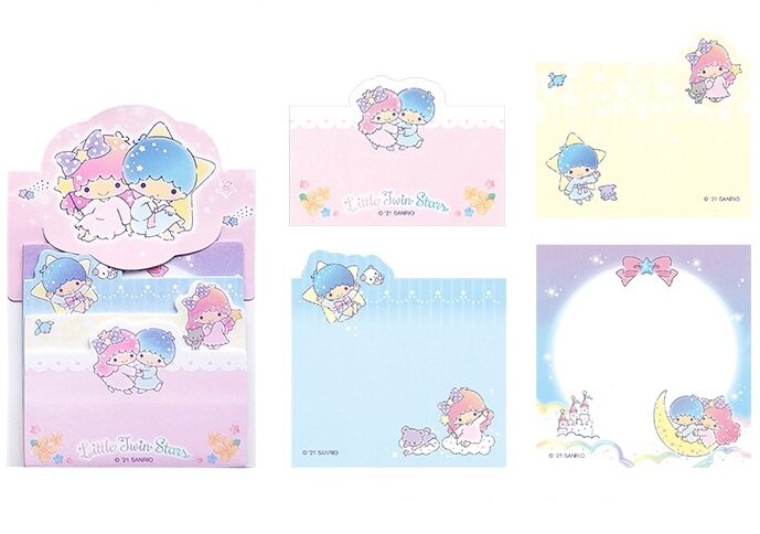 Little Twin Stars 4-pack post-its