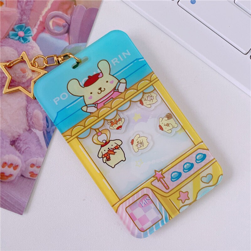 Pompom Purin bag charm gotcha-maskin