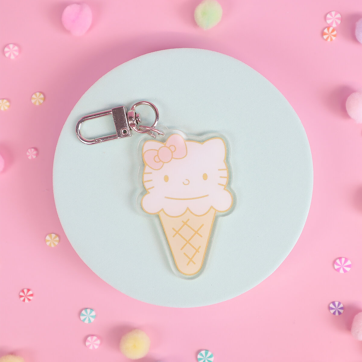 Bag charm Hello Kitty ice cream
