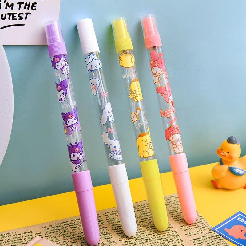 Sanrio-penna med inbyggd handspritbehållare