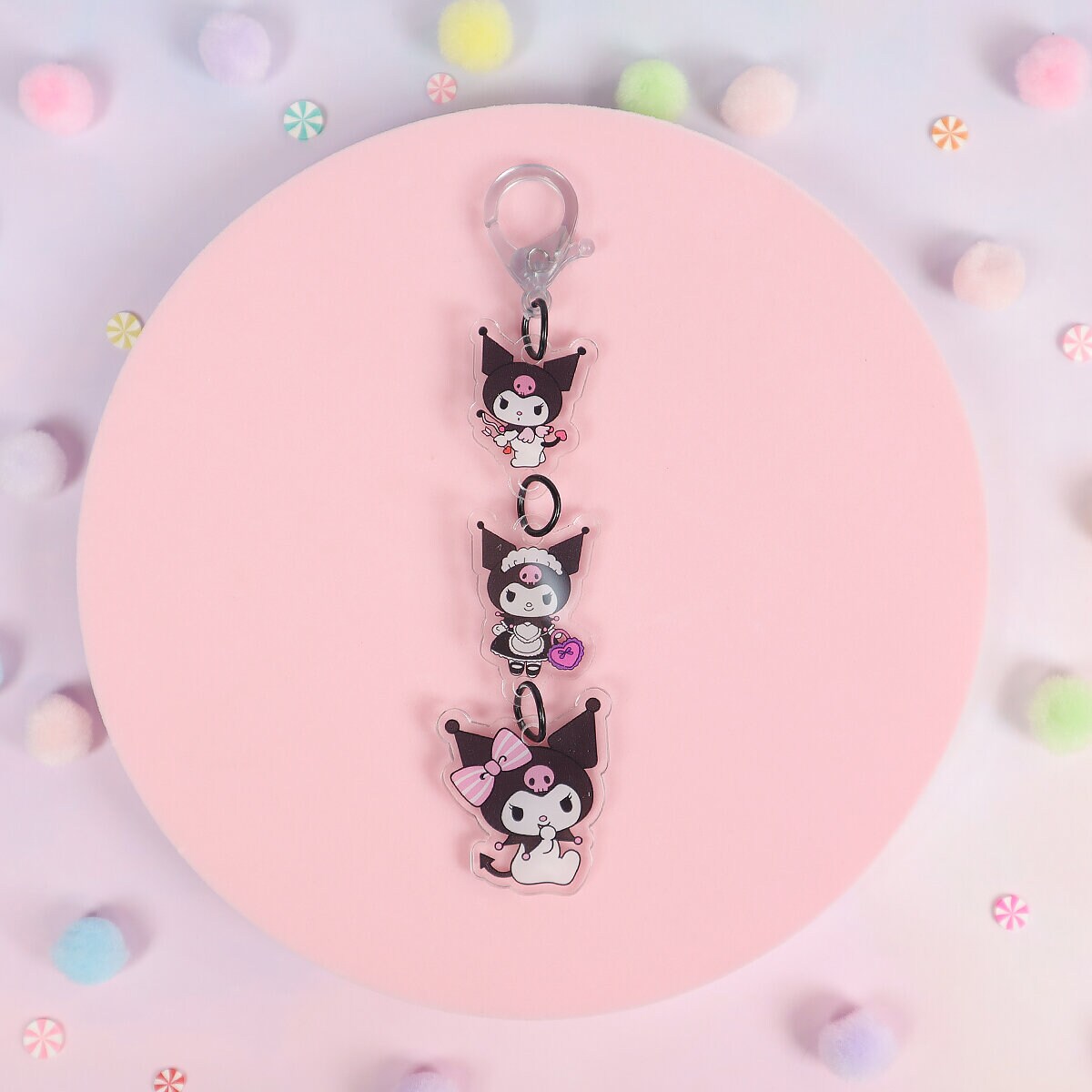 Bag charm Kuromi x3
