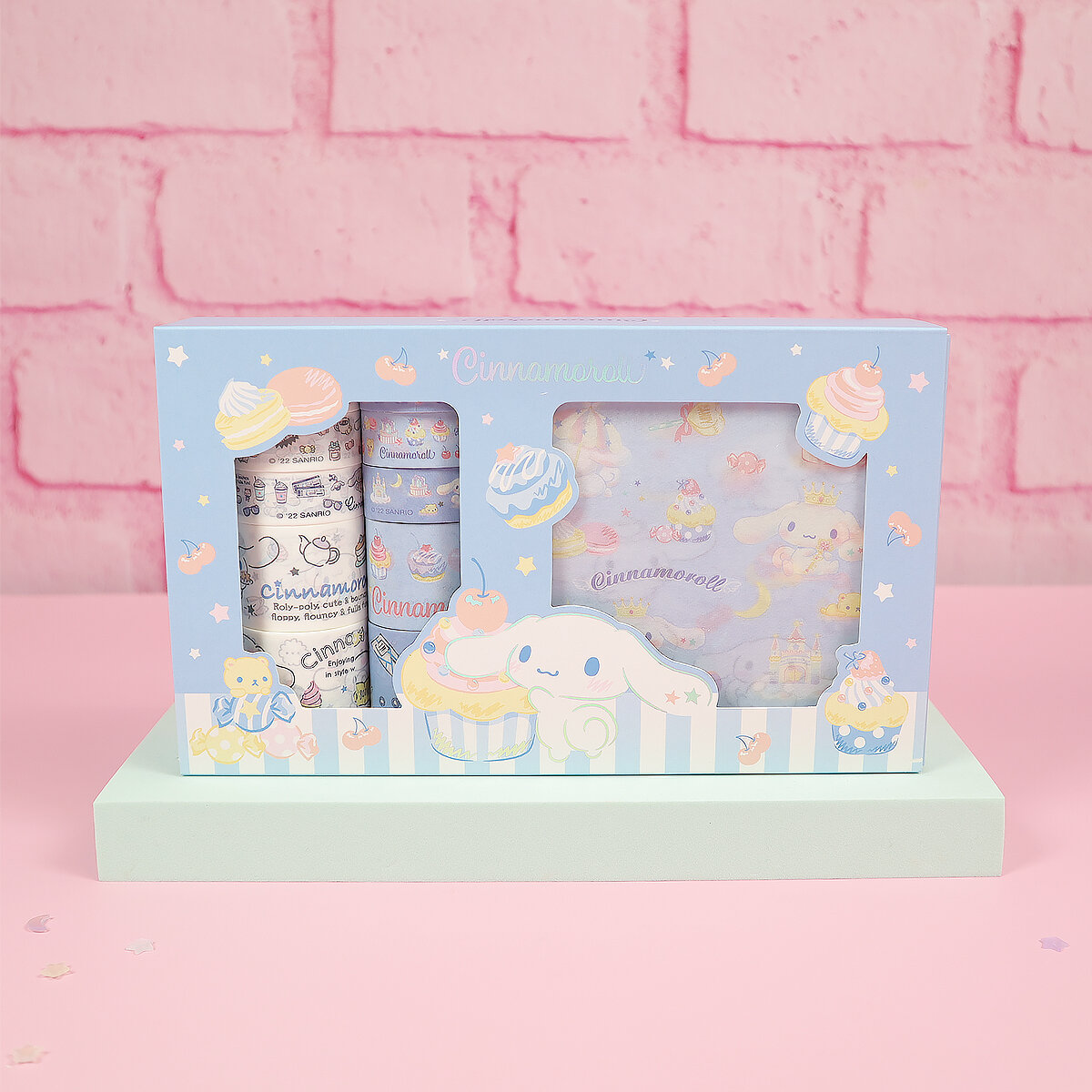 Blått Cinnamoroll washi-kit