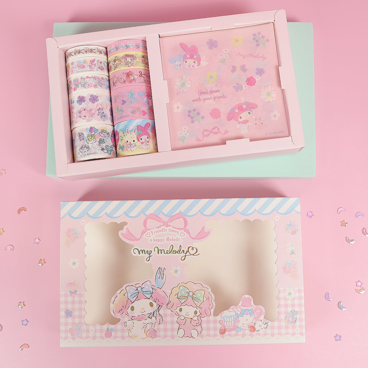 Rosa My Melody washi-kit