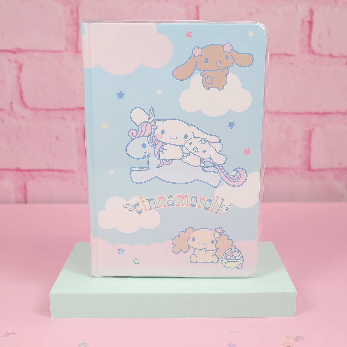 Sanrio anteckningsbok med plastomslag