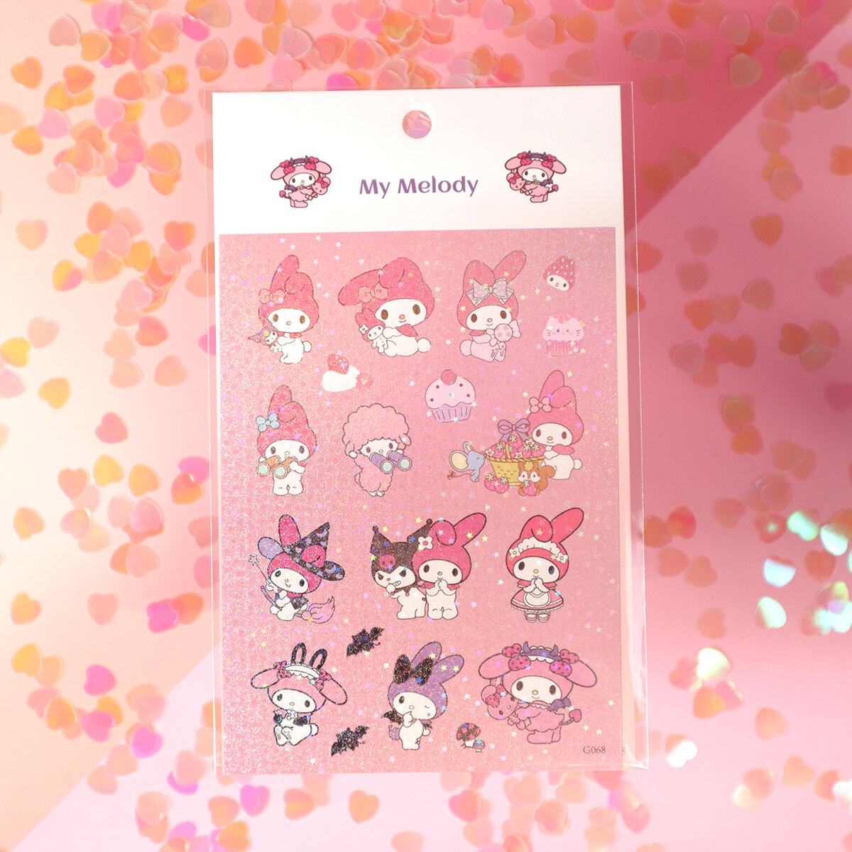 Sanrio holo-glitter stickers
