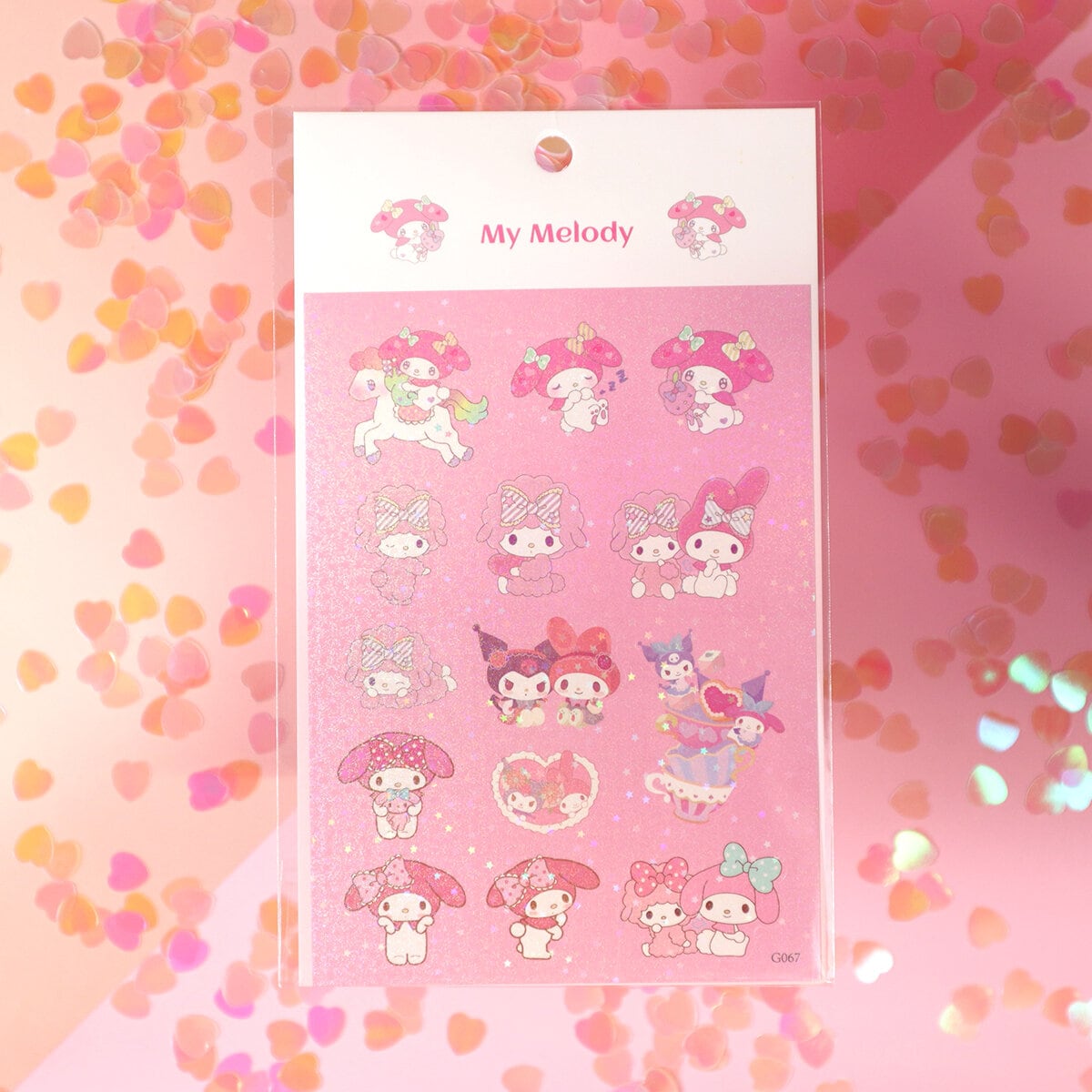 Sanrio holo-glitter stickers