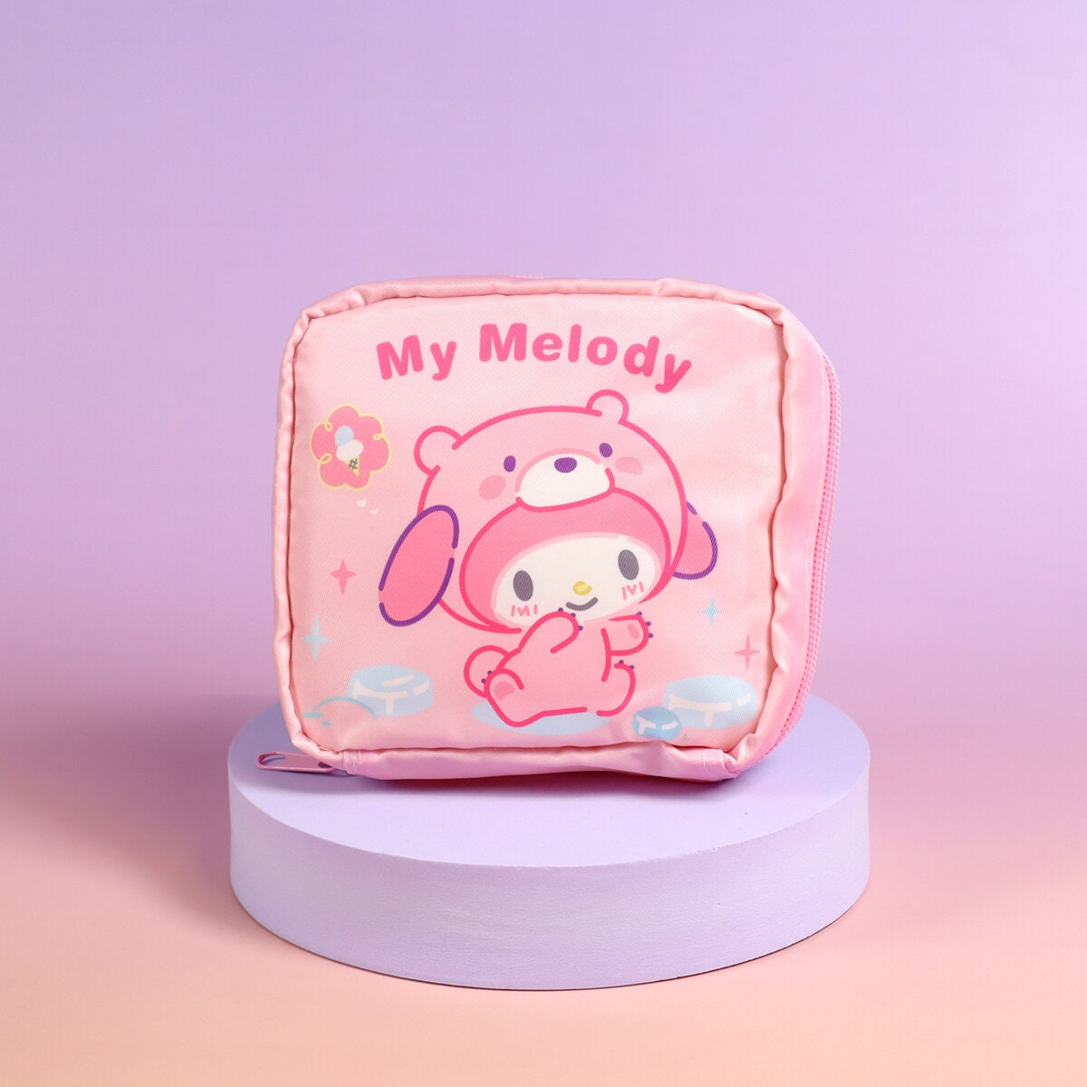 Kvadratisk necessär - My Melody-björn
