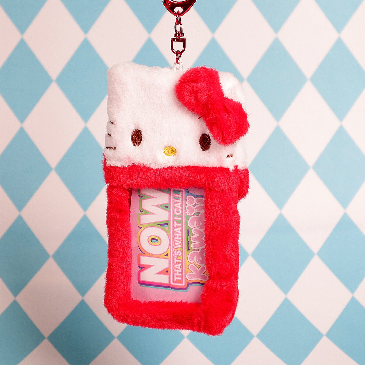 Fluffig korthållare - Hello Kitty