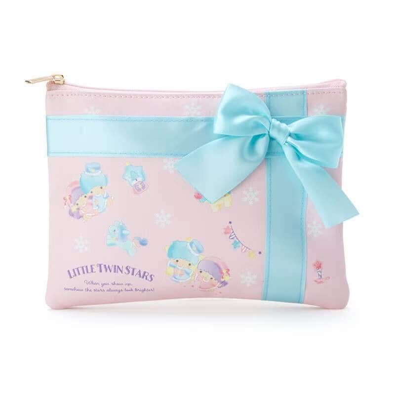 Gullig pastellig necessär med rosett - Little Twin Stars