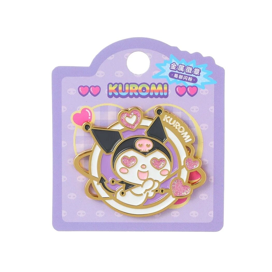 Stor Kuromi-pin med hjärtan