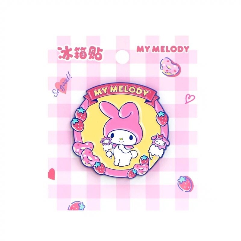 Stor My Melody-magnet med donuts