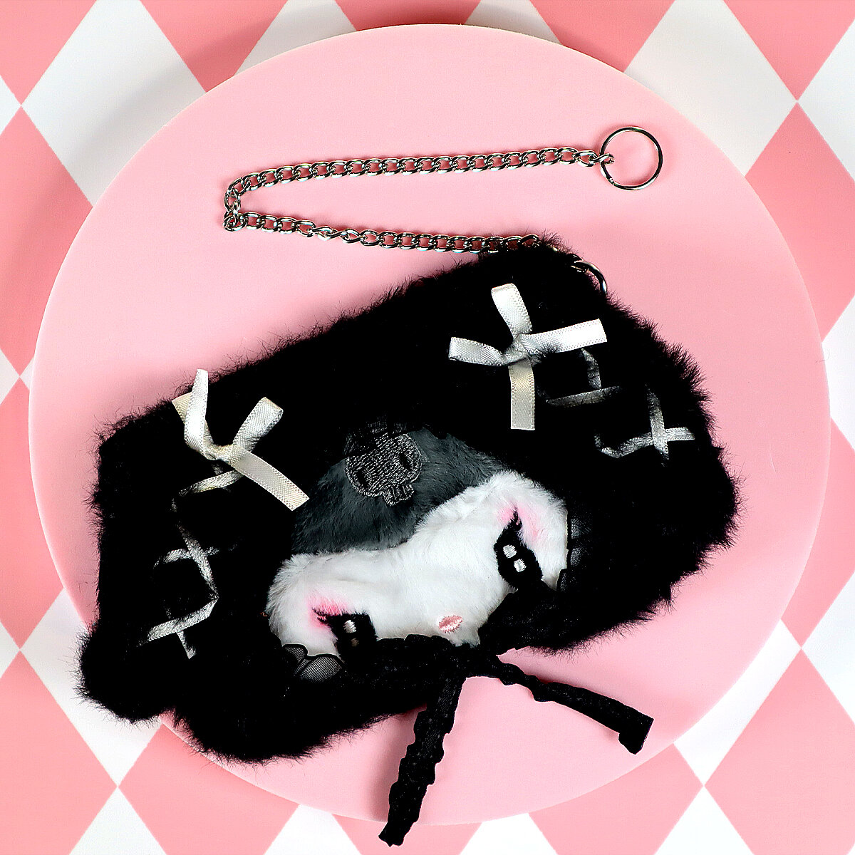 Fluffig korthållare - Lolita Kuromi