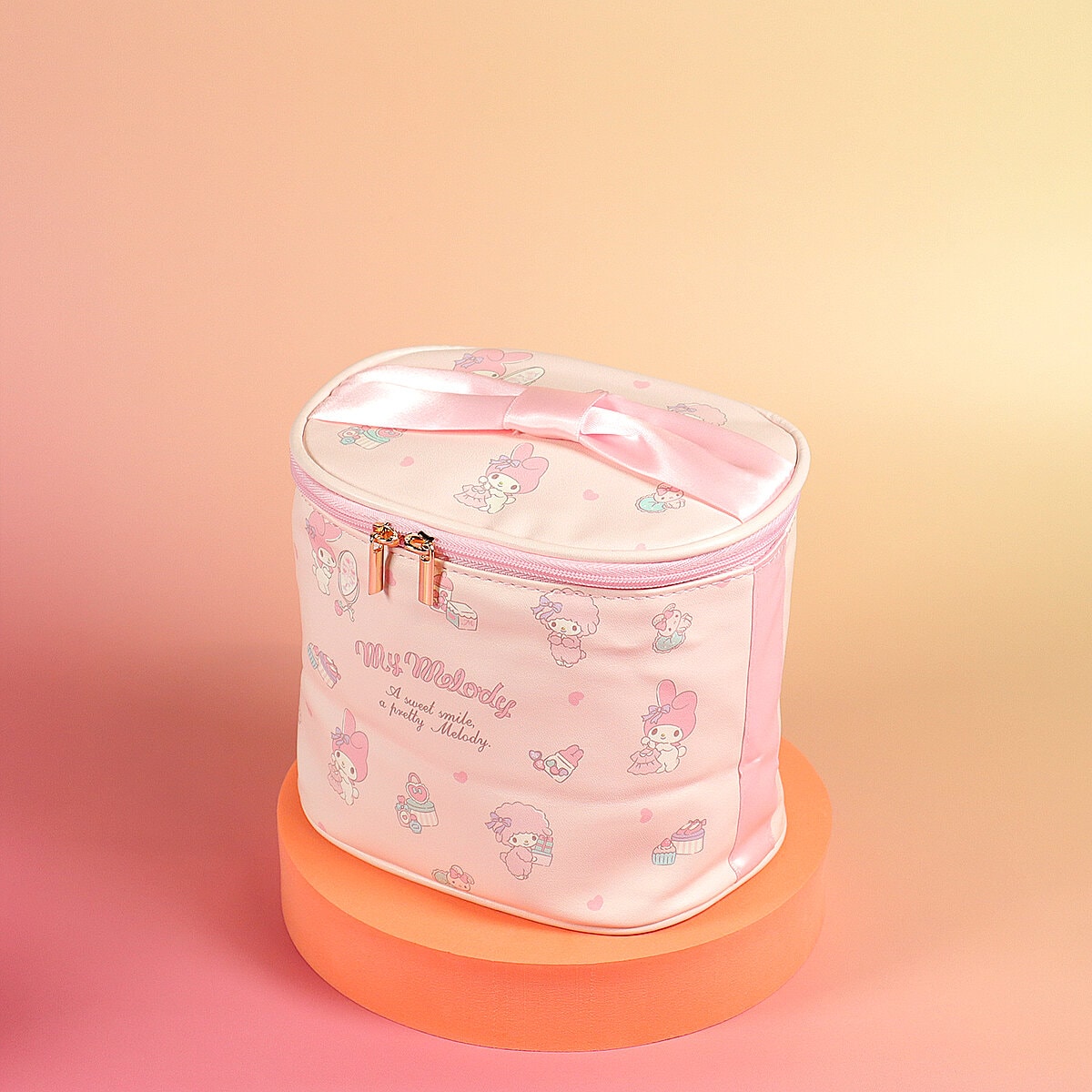 Pastellig necessär med rosetthandtag - My Melody