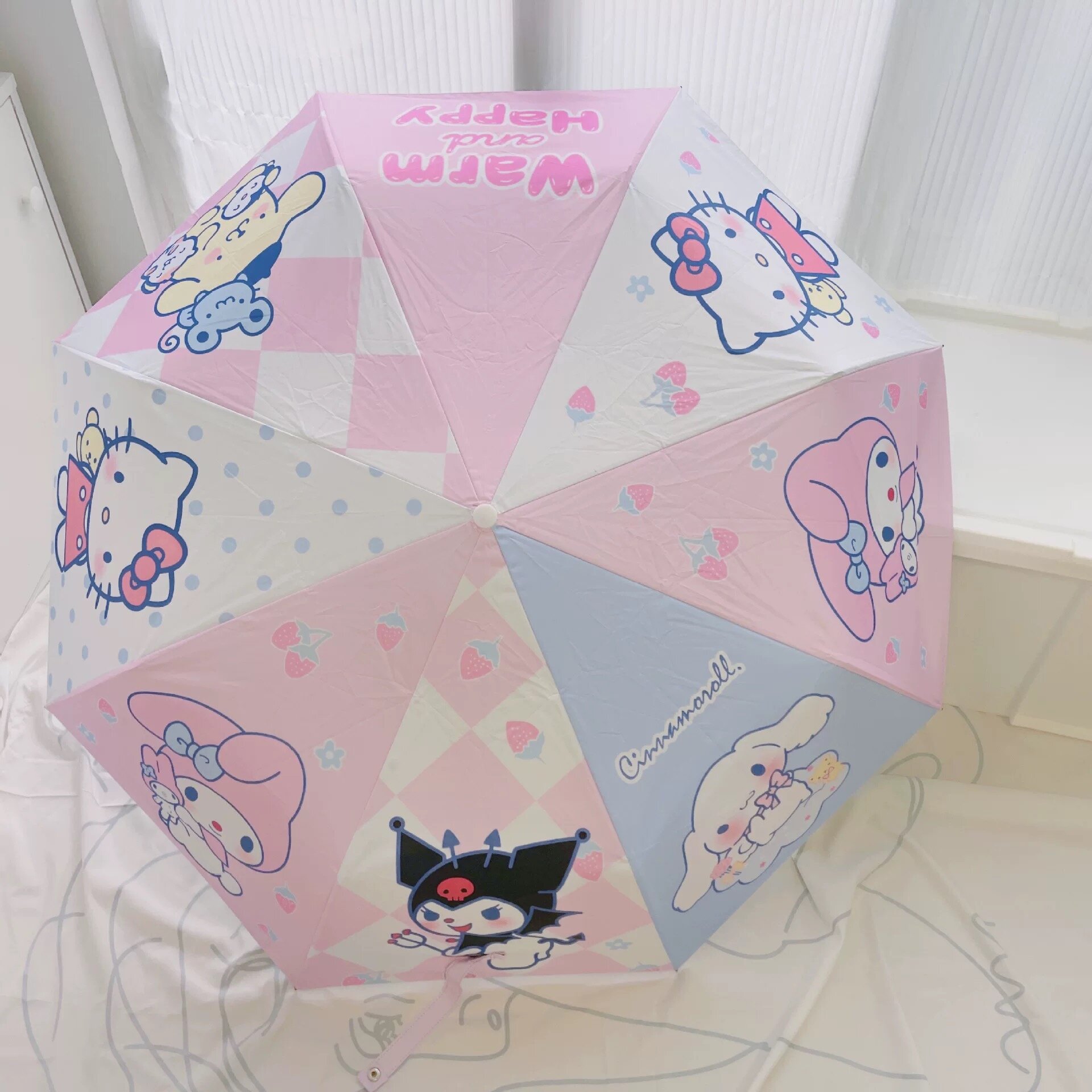 Paraply - Pastel Sanrio friends