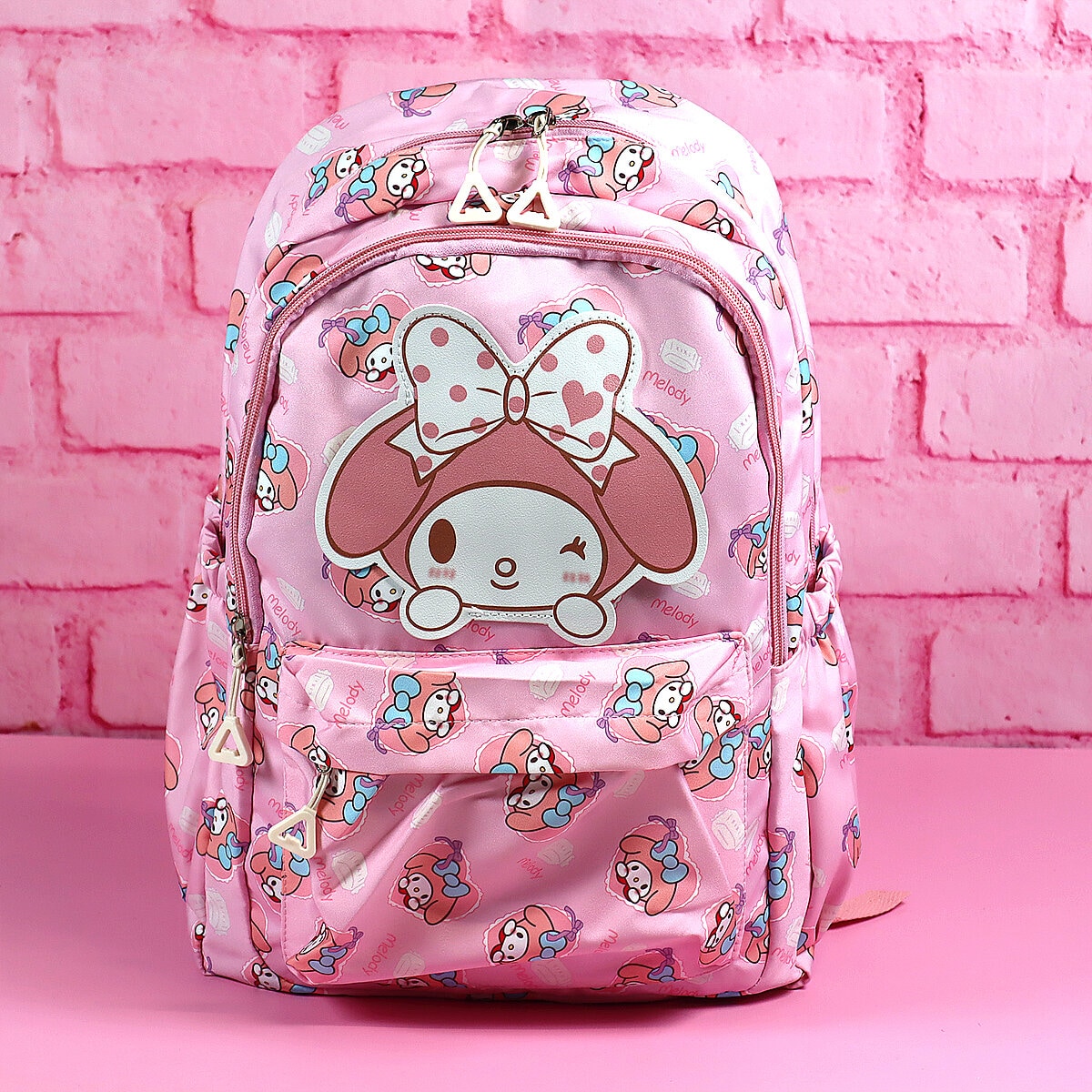 My Melody-mönstrad ryggsäck med figur