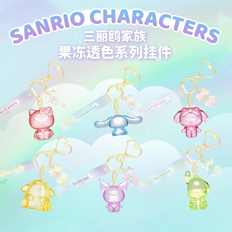 Glittrig Sanrio-nyckelring