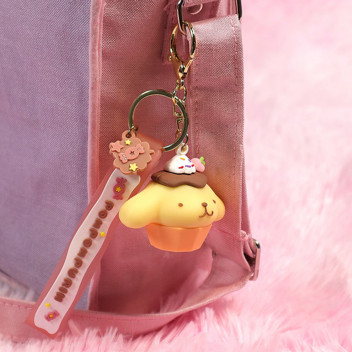 Nyckelring - Pompompurin-cupcake
