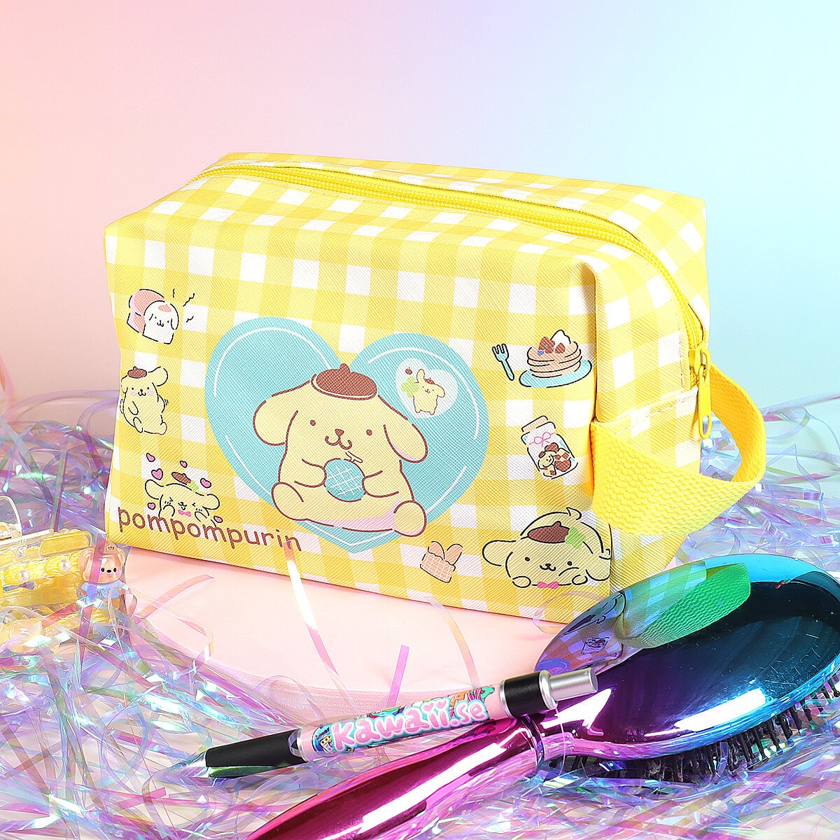 Necessär med handtag - Pompompurin med hjärta