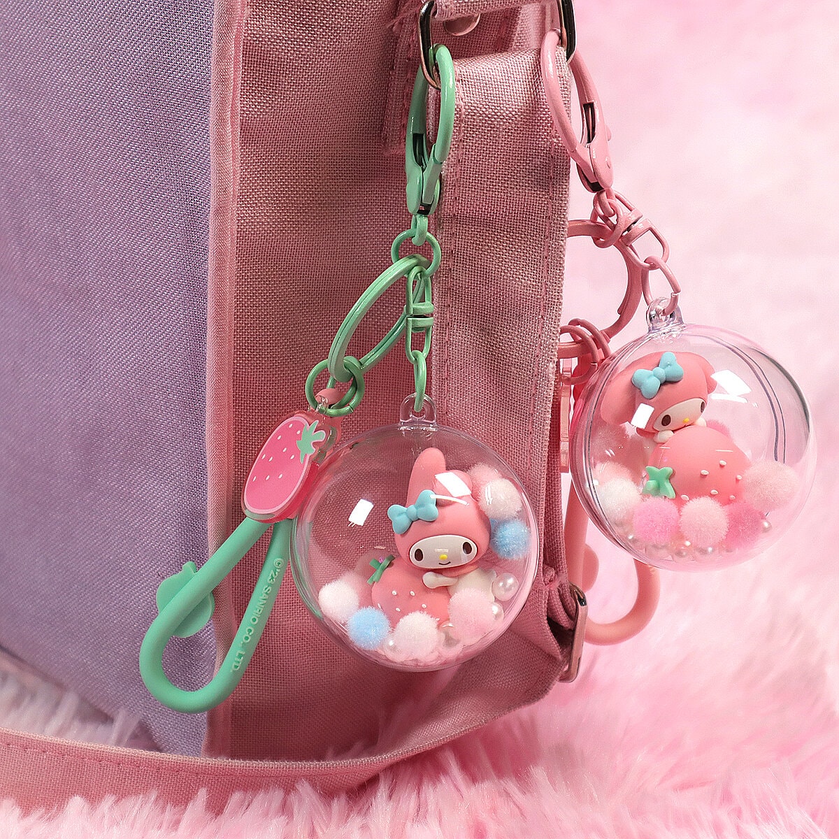 Bag charm - My Melody Strawberry