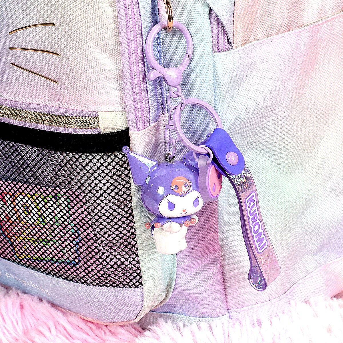 Bag charm - Kuromi Polished Fantasy Lila