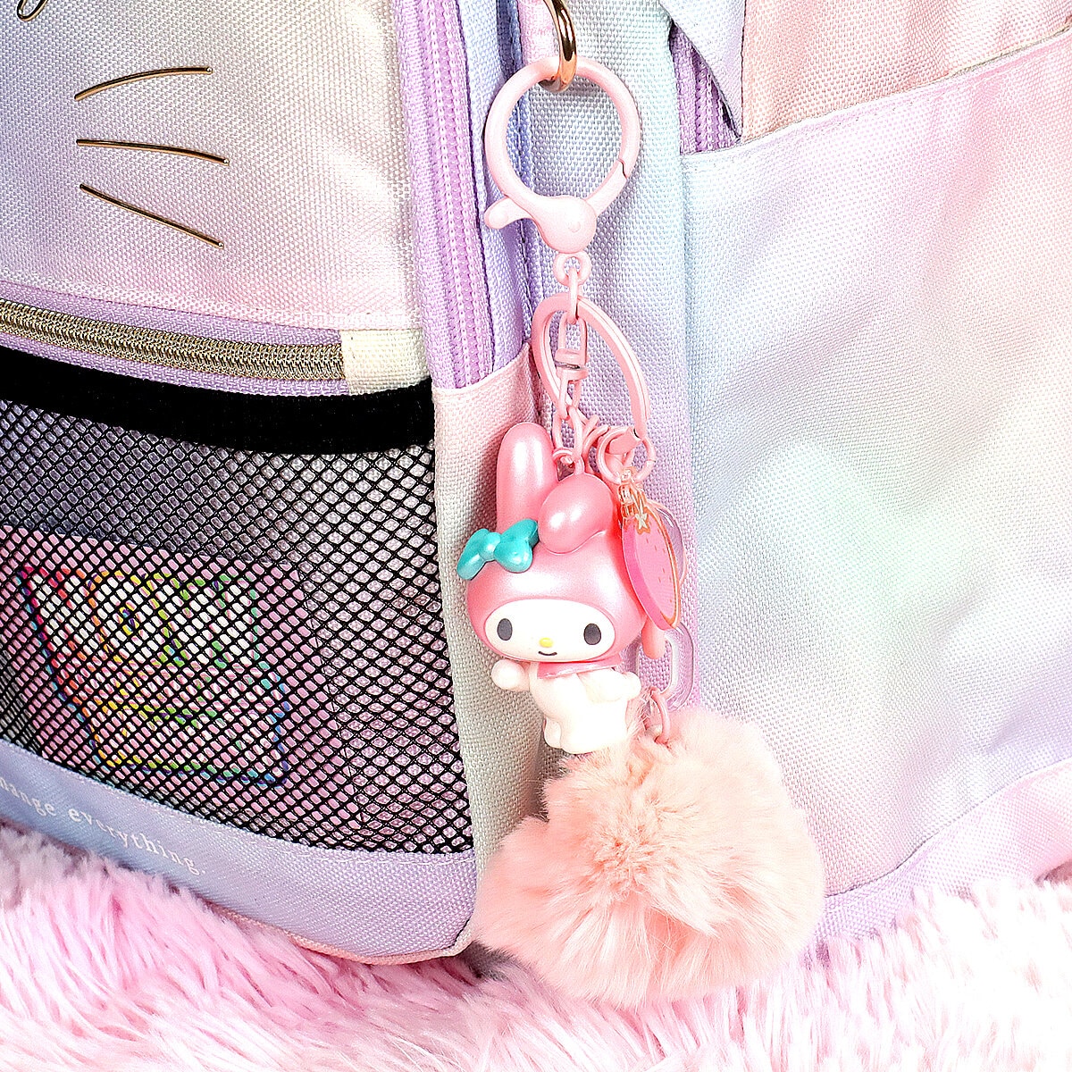 Bag charm - My Melody med Pom Pom
