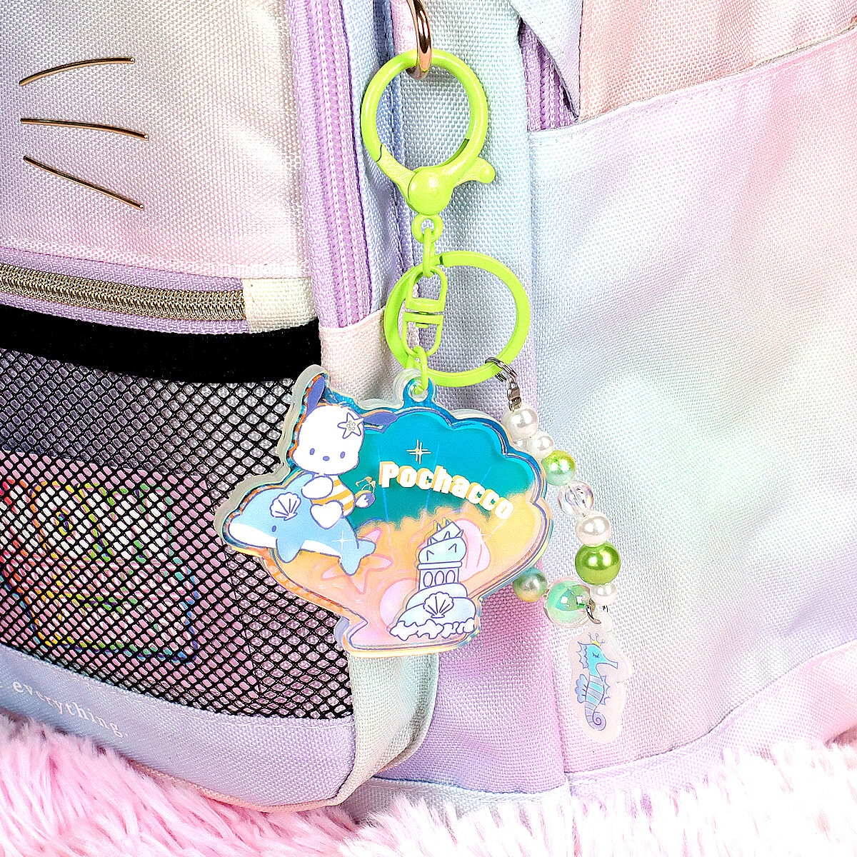 Bag charm - Pochacco Iridescent Sea
