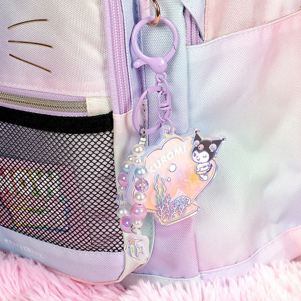 Bag charm - Kuromi Iridescent Sea