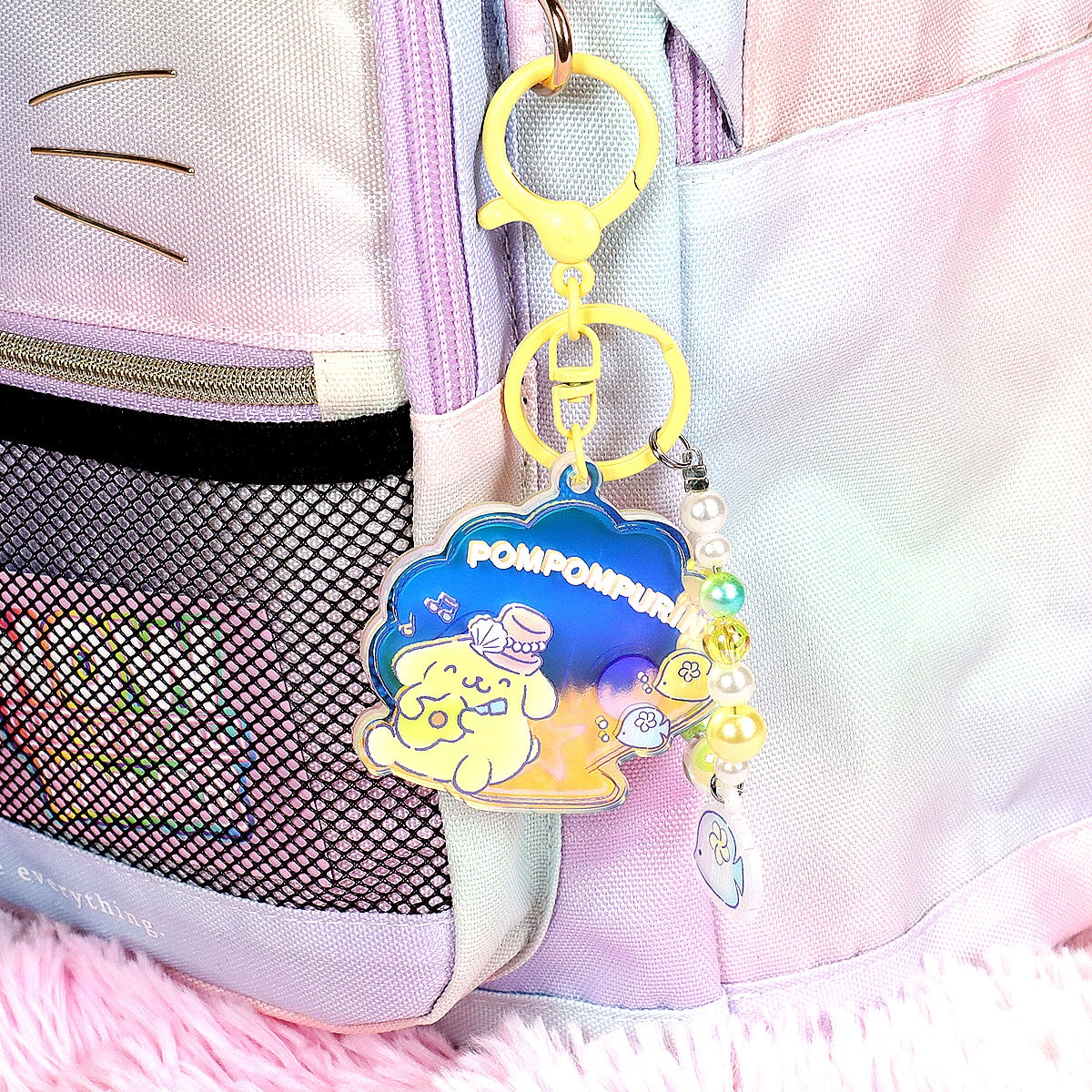 Bag charm - Pompompurin Iridescent Sea