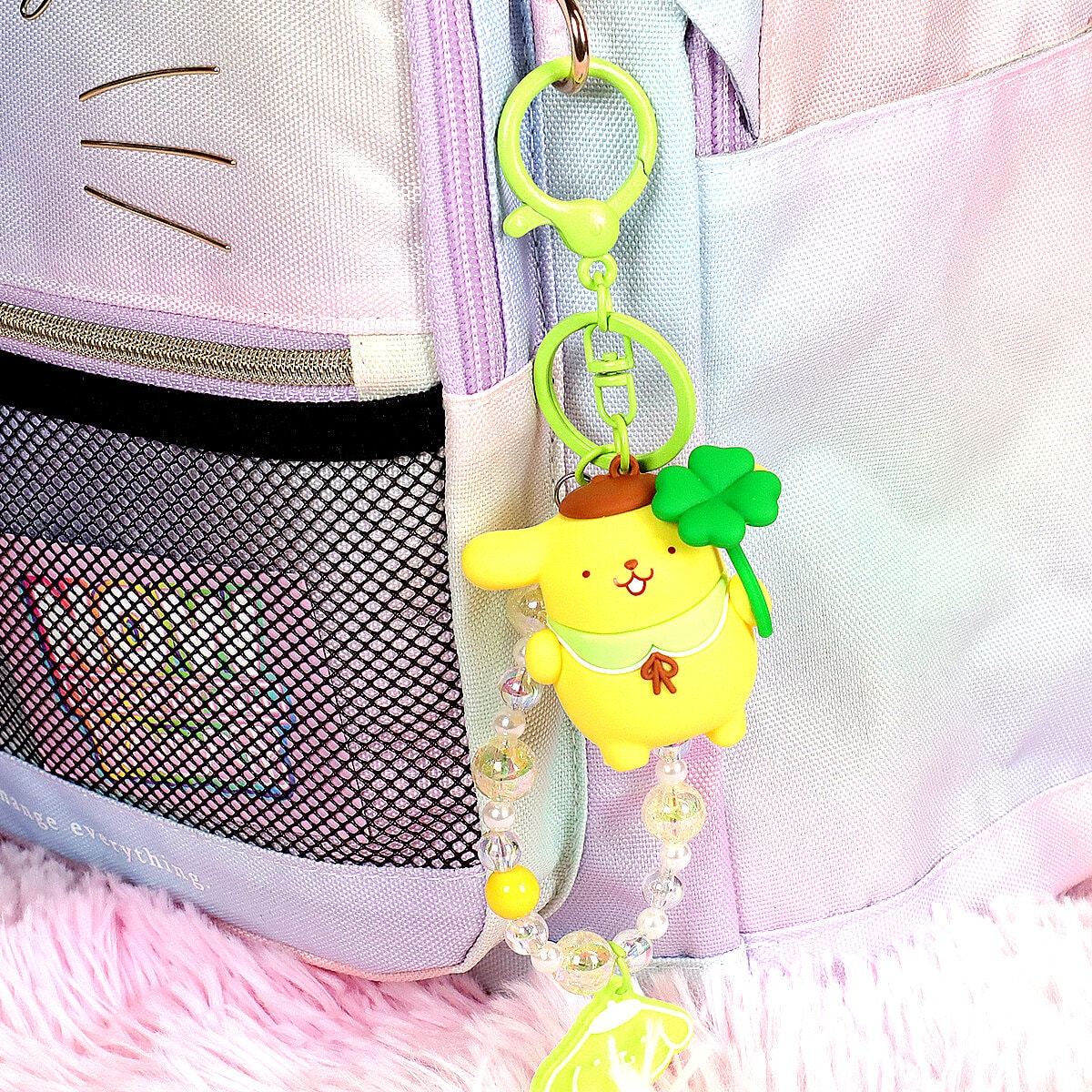Bag charm - Pompompurin Flower