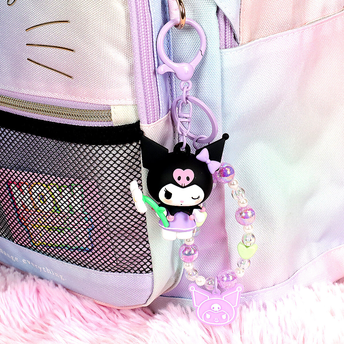 Bag charm - Kuromi Flower