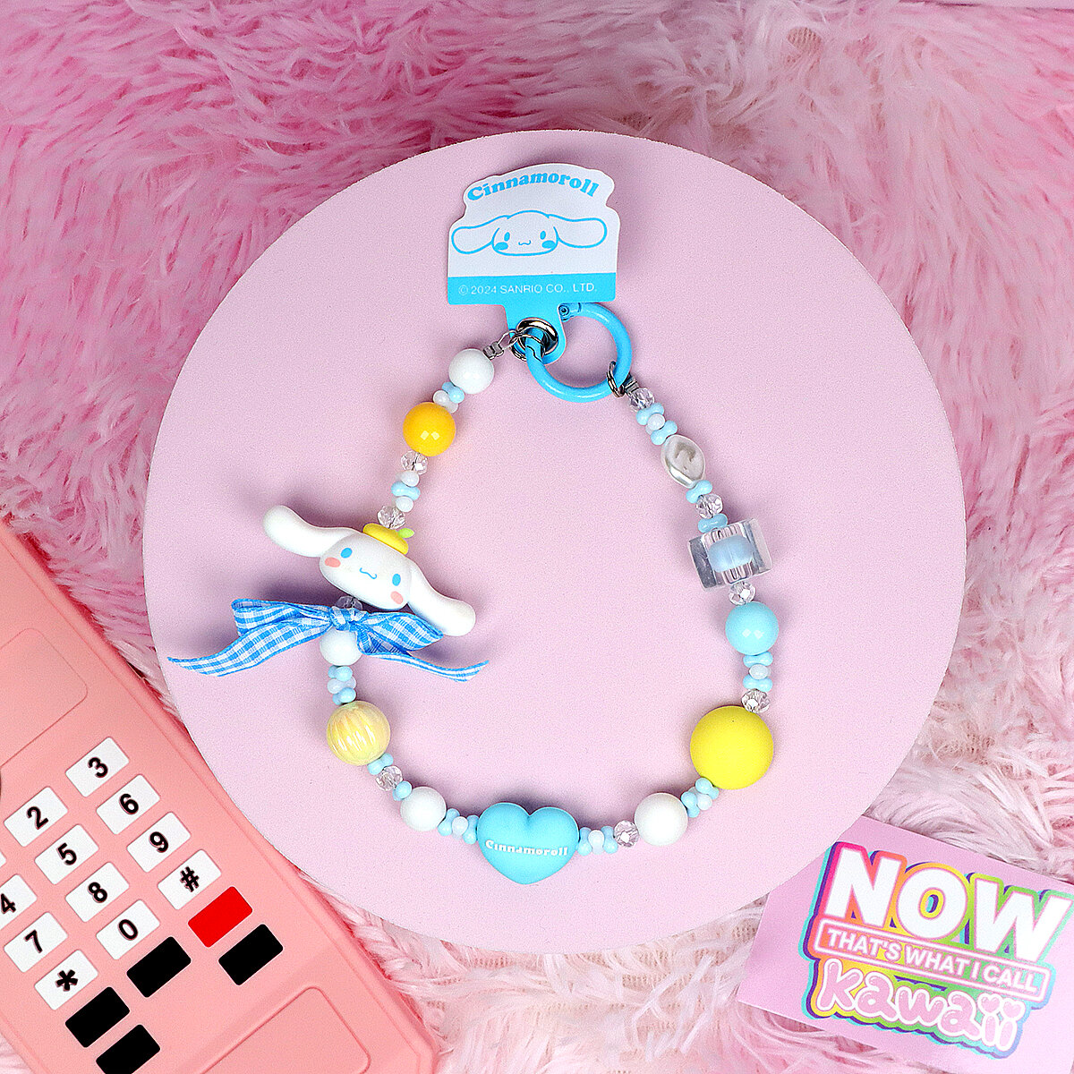 Mobilögla med rem - Gingham Cinnamoroll