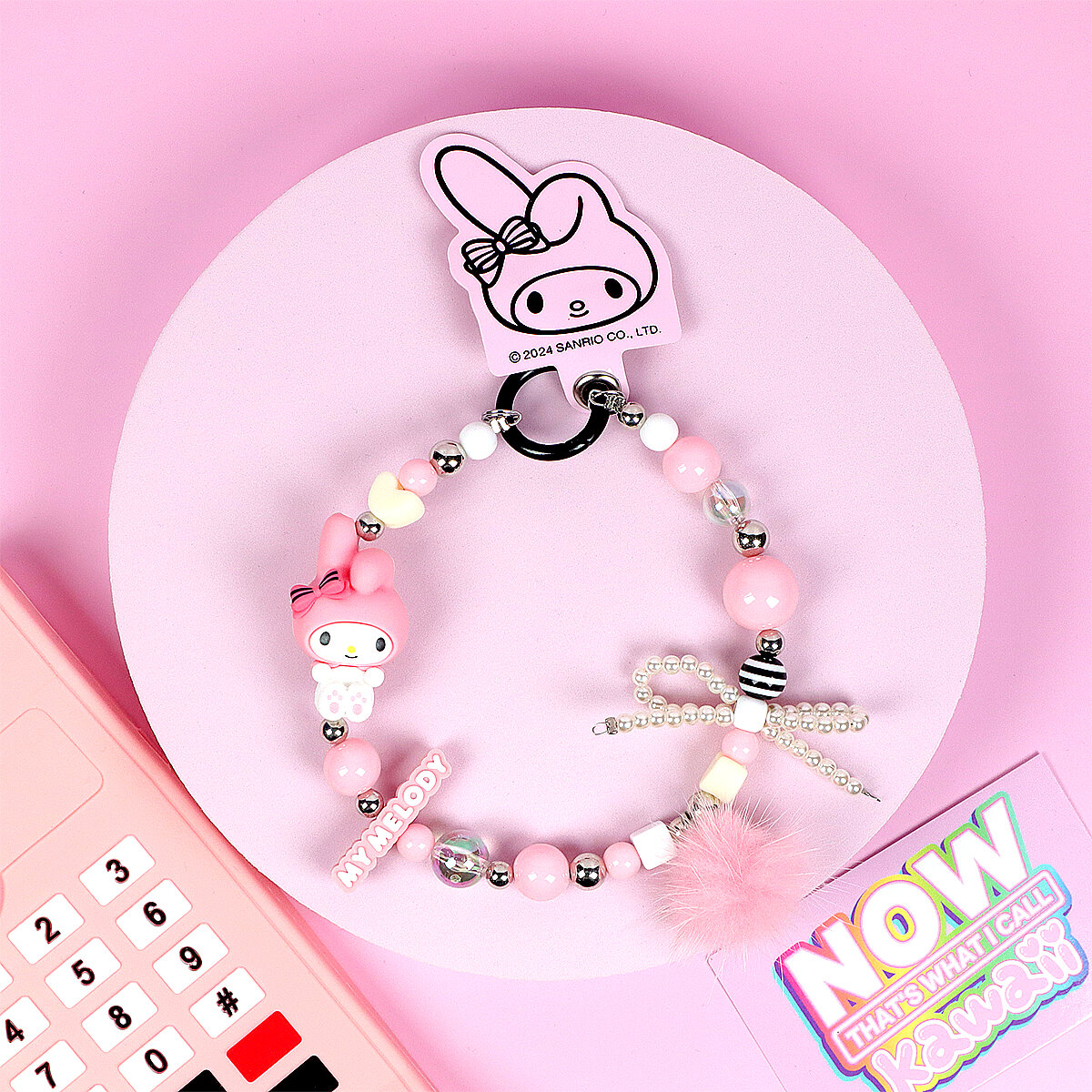 Mobilögla med rem - My Melody med Pom Pom
