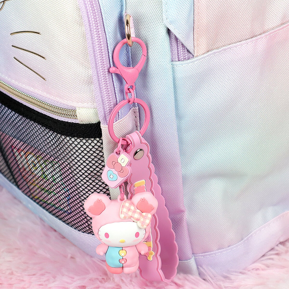 Bag charm - Hello Kitty Teddy Kigurumi