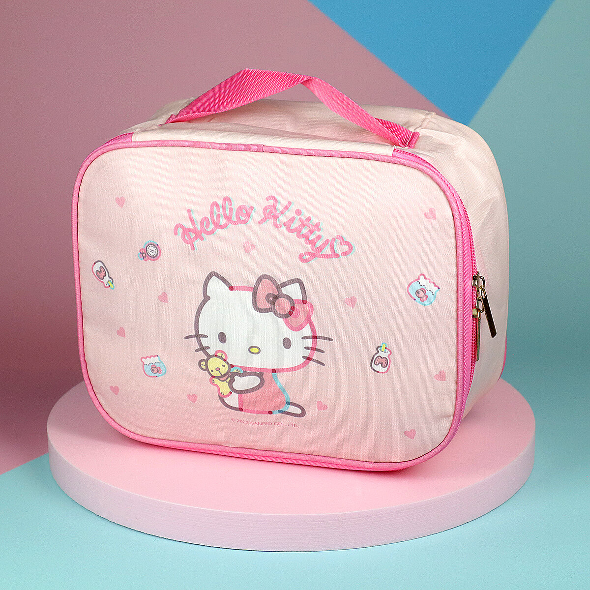 Rosa necessär med handtag Hello Kitty