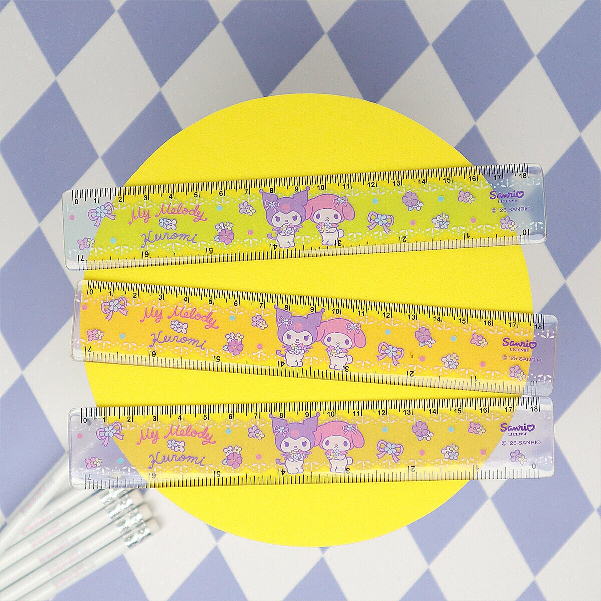 Linjal - Kuromi & My Melody Lace 18cm